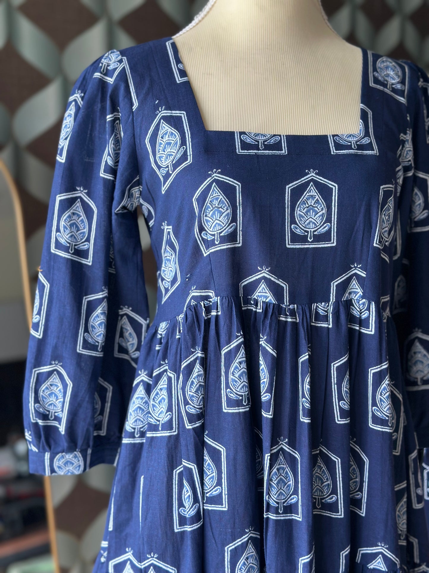 Indigo Blue Midi Dress