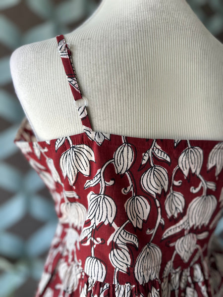 Red Tamarai Strap Top