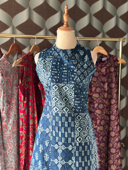 Indigo Blue Halter Neck Viva Set