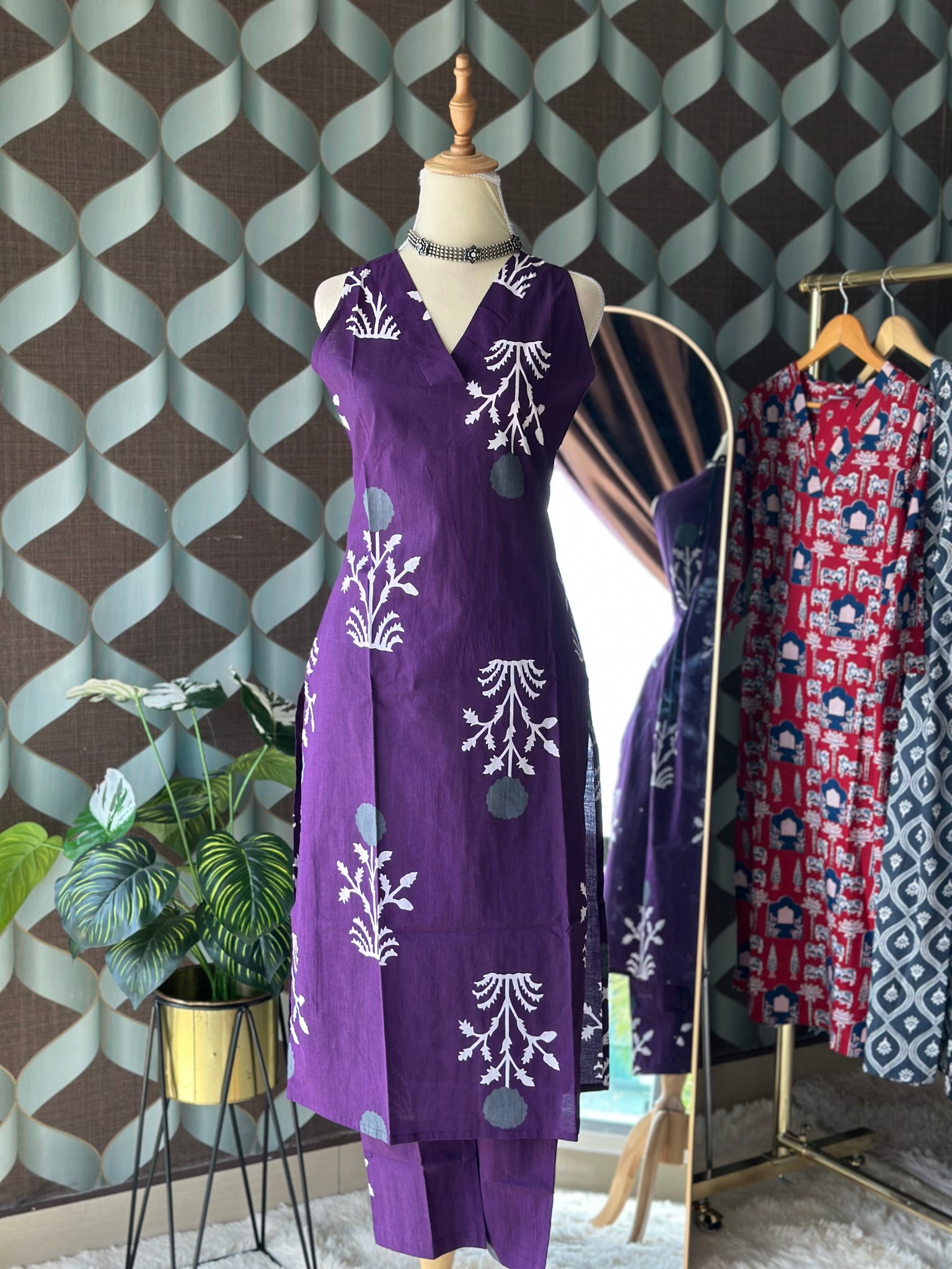 Mulberry Purple Floral Viva Set