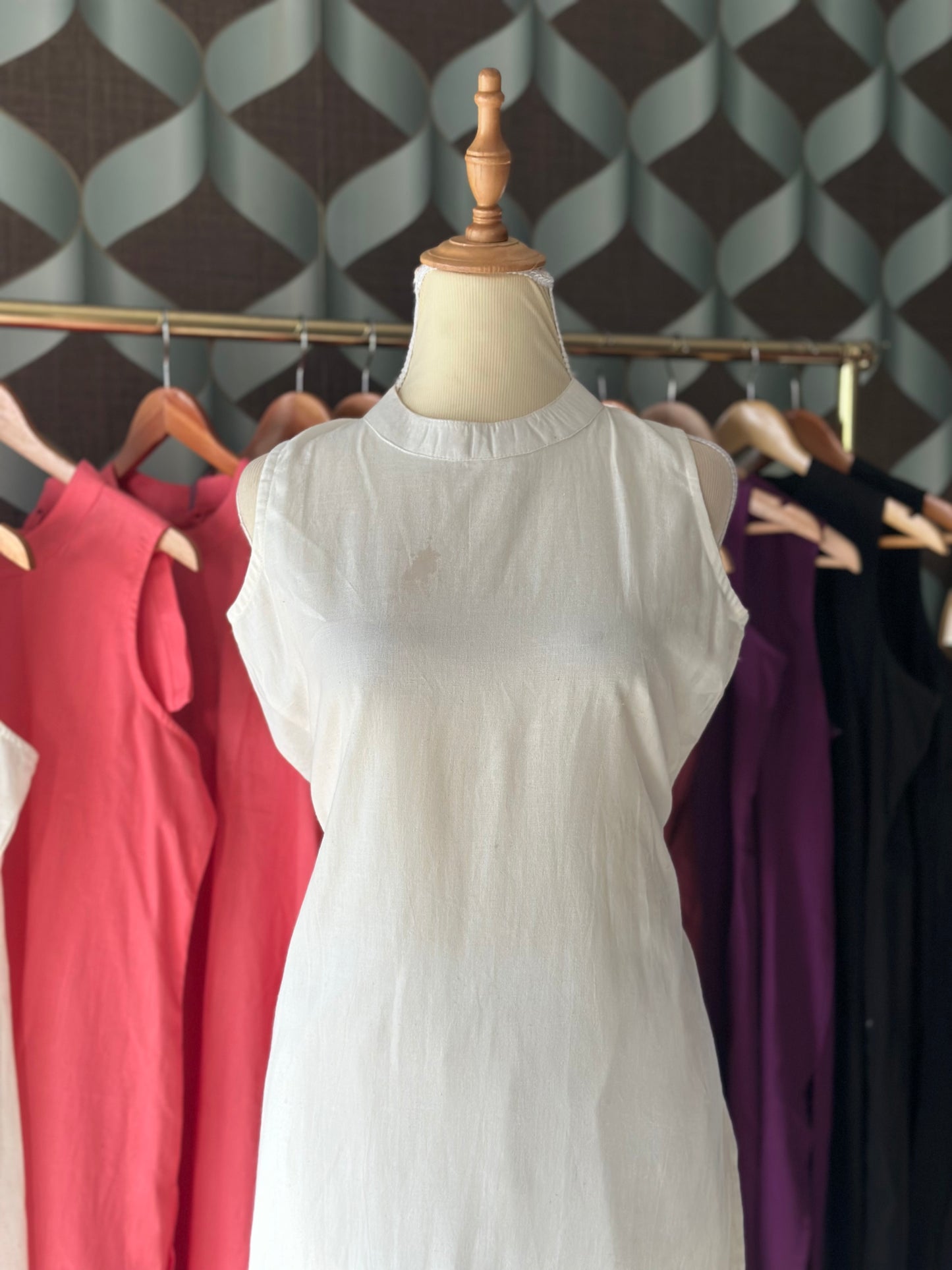 White Halter Neck Viva Set