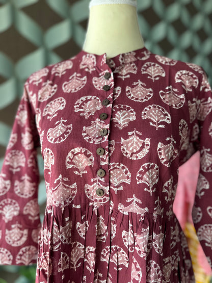 Burgundy Cotton Top