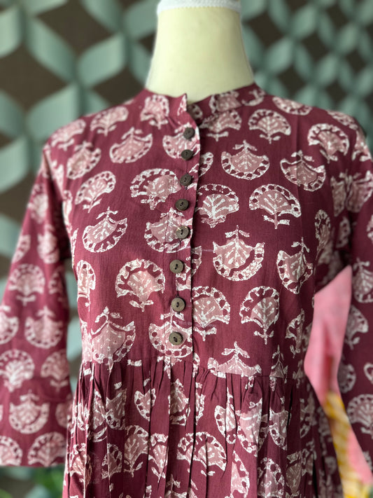 Burgundy Cotton Top