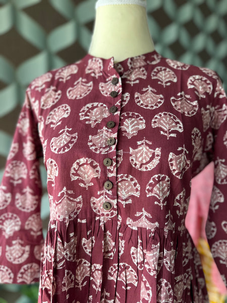 Burgundy Cotton Top