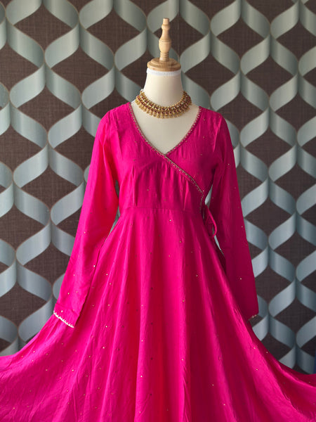 Fushia Pink Zaara Festive Anarkali