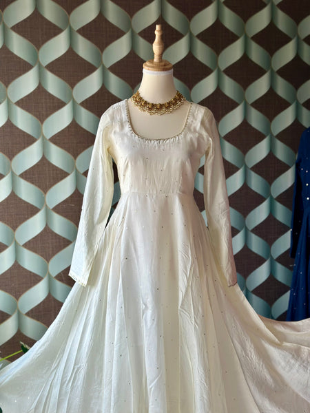 Ivory White ZAARA Festive Anarkali