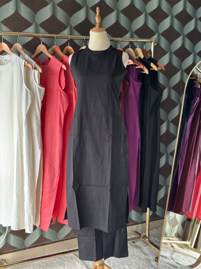 Classic Black Halter Neck Viva Set