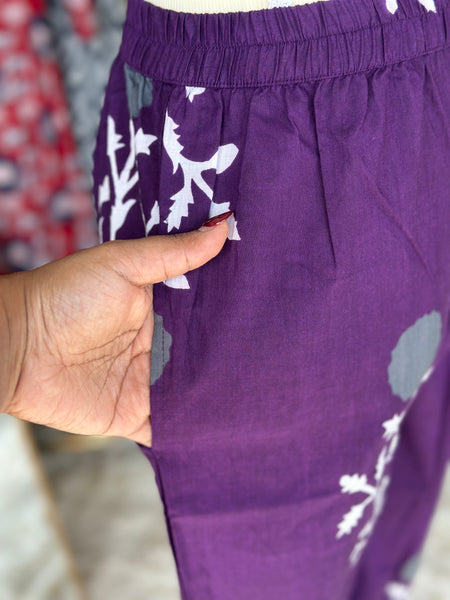 Mulberry Purple Floral Viva Set