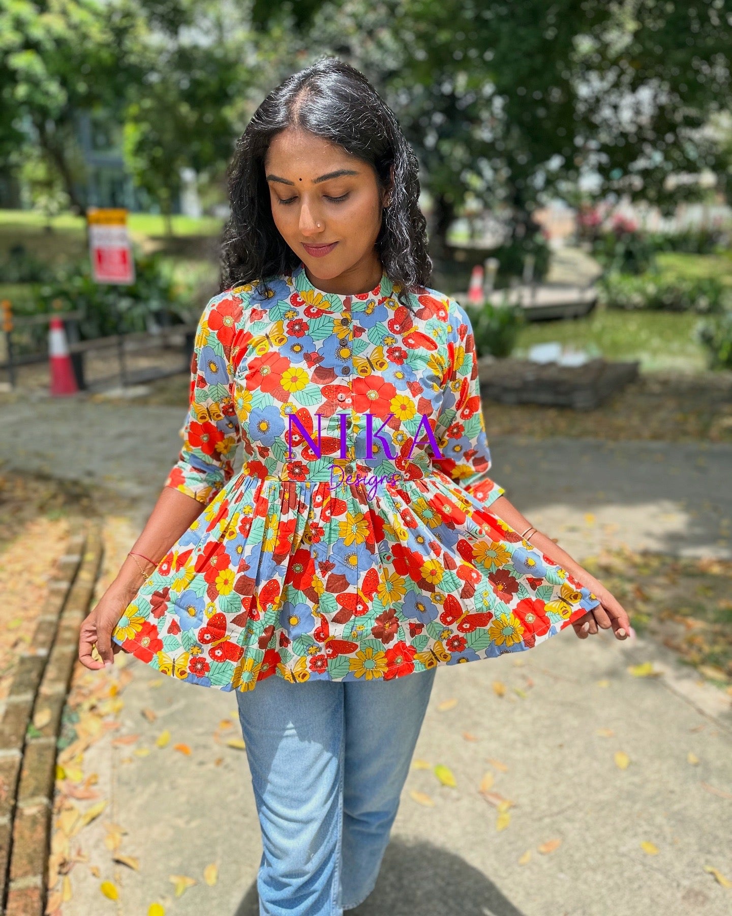 Summer Garden Short Top