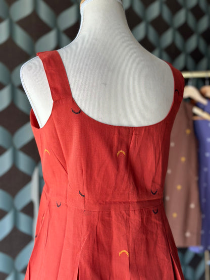 Burnt Orange Cotton Handloom Top