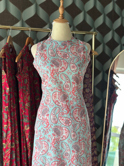 Pastel Mint Blue Halter Neck Viva Set