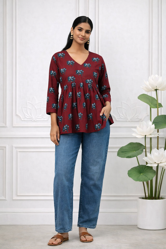 Red Elephant Top