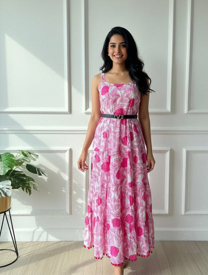 Rose Pink Summer Dress