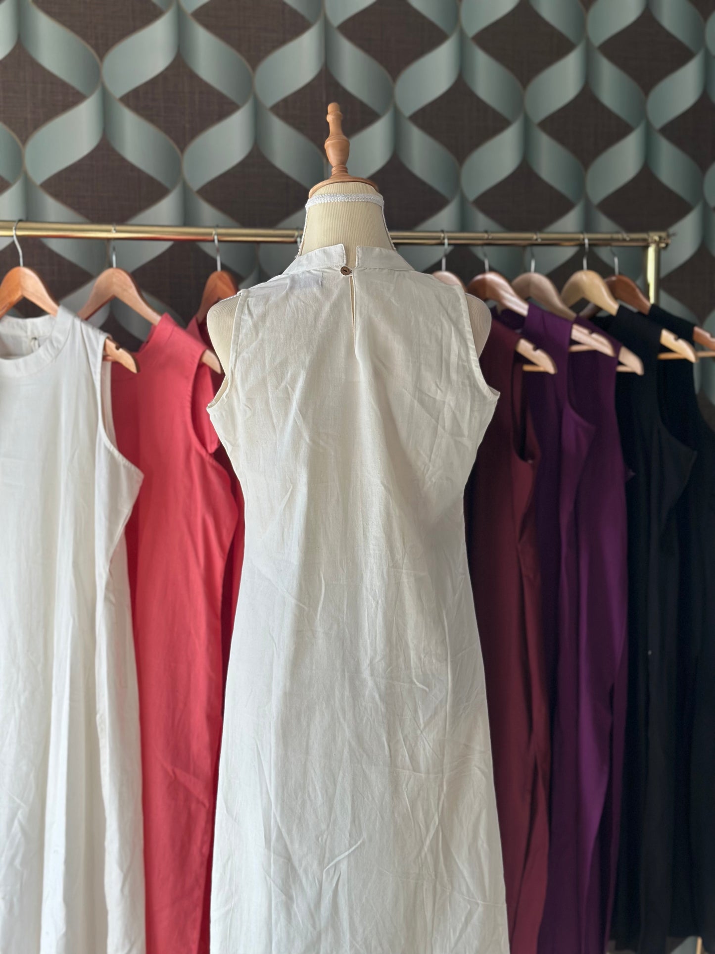 White Halter Neck Viva Set