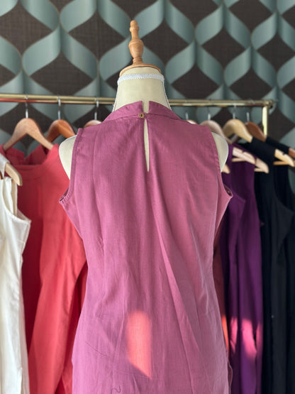Mauve Pink Halter Neck Viva Set