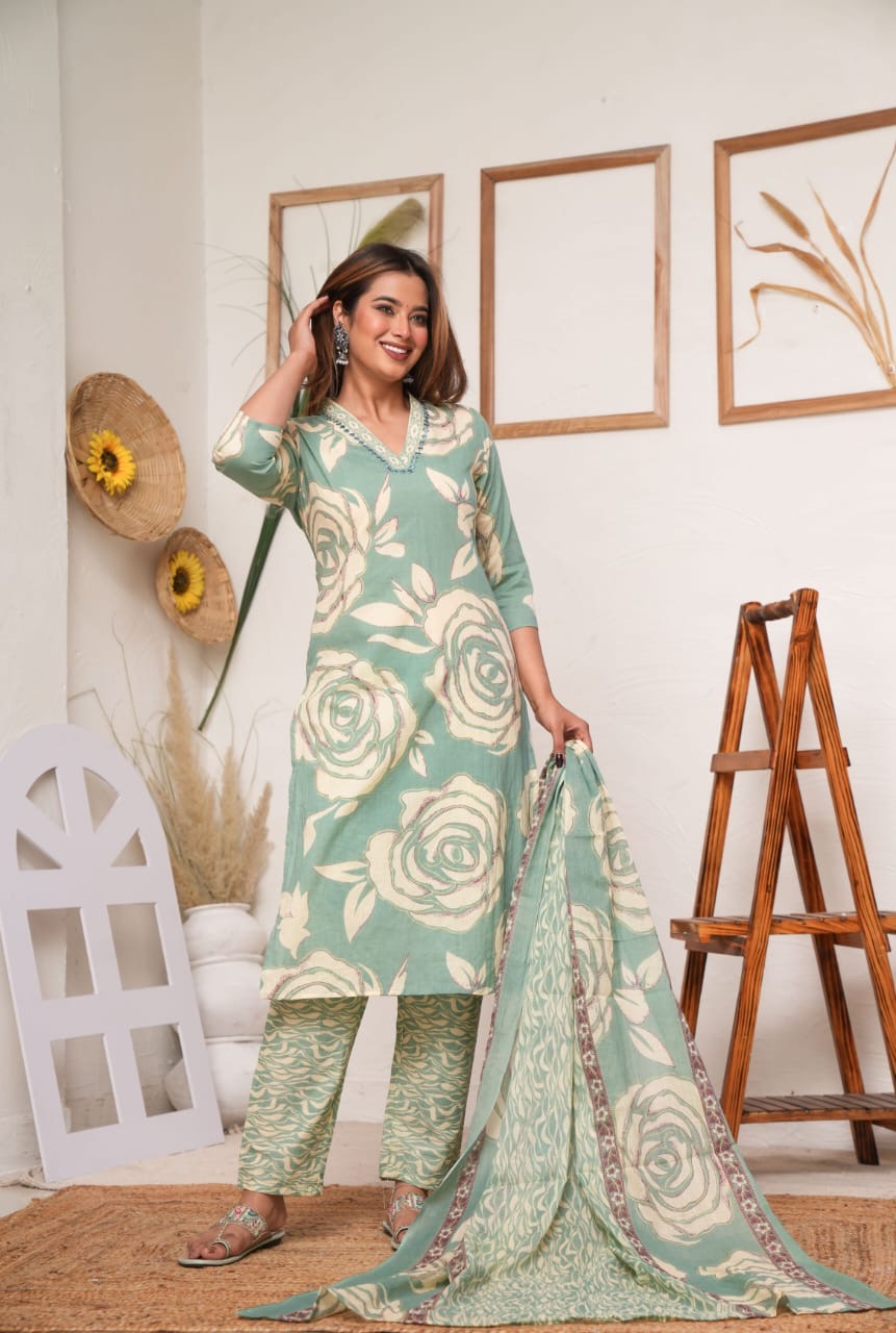 Mint Green Suit Set