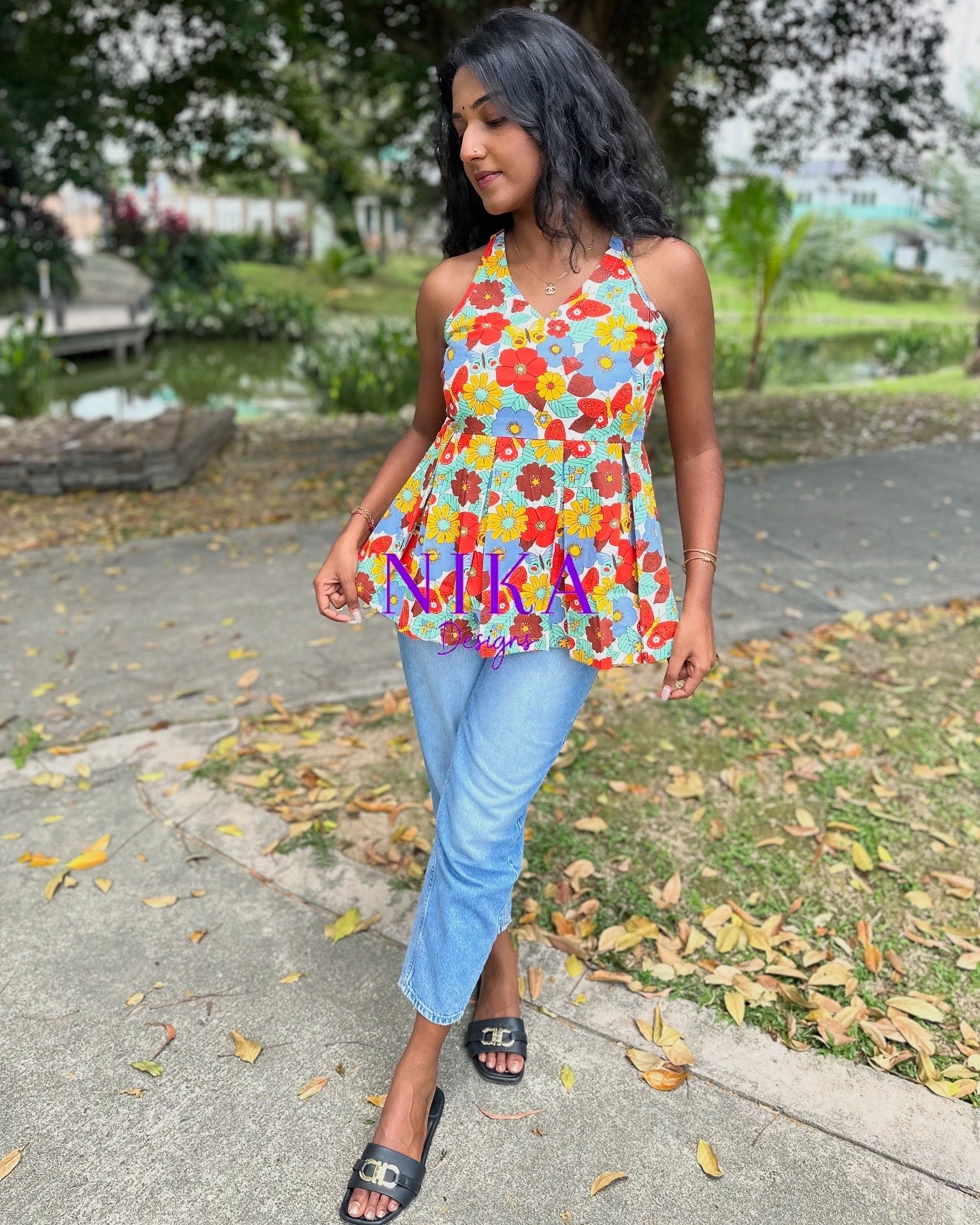 Summer Garden Short Top