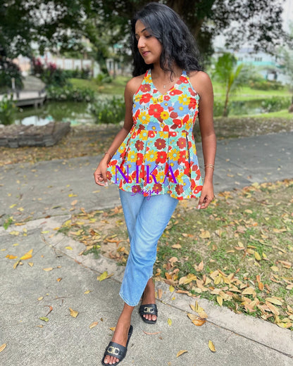 Summer Garden Short Top