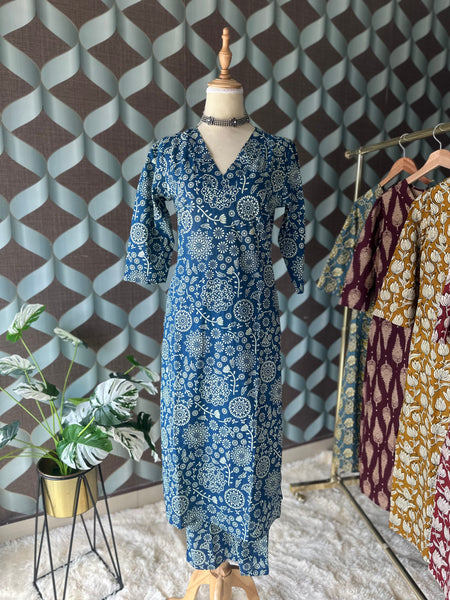 Floral Indigo Blue Viva Set