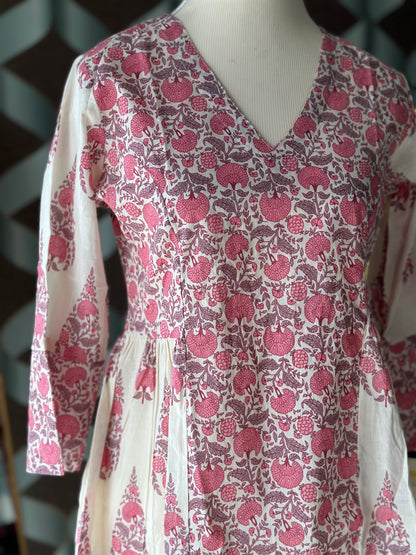 Pastel Pink Floral Short Top