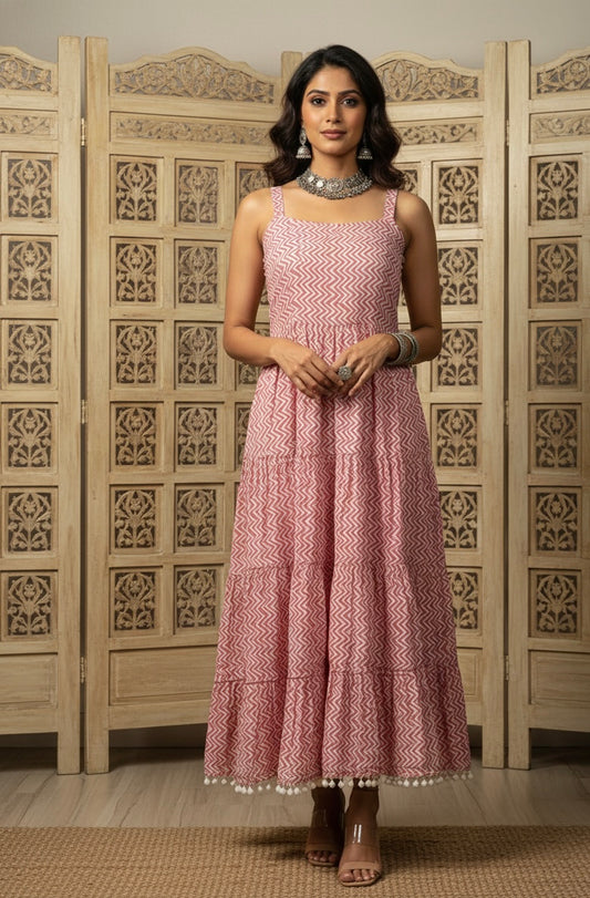 Mauve Pink Summer Dress