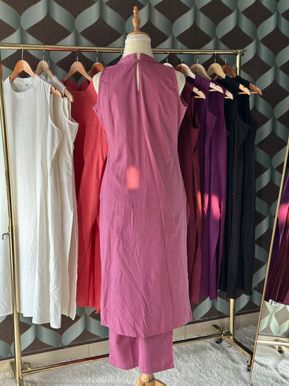 Mauve Pink Halter Neck Viva Set