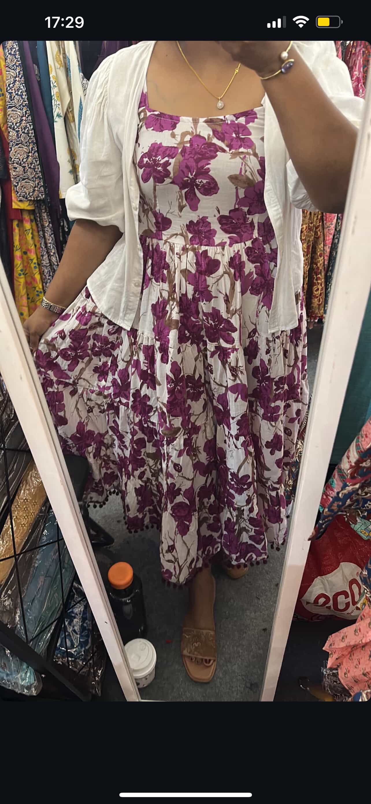 Floral Violet Summer Dress