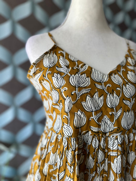 Yellow Tamarai Strap Top