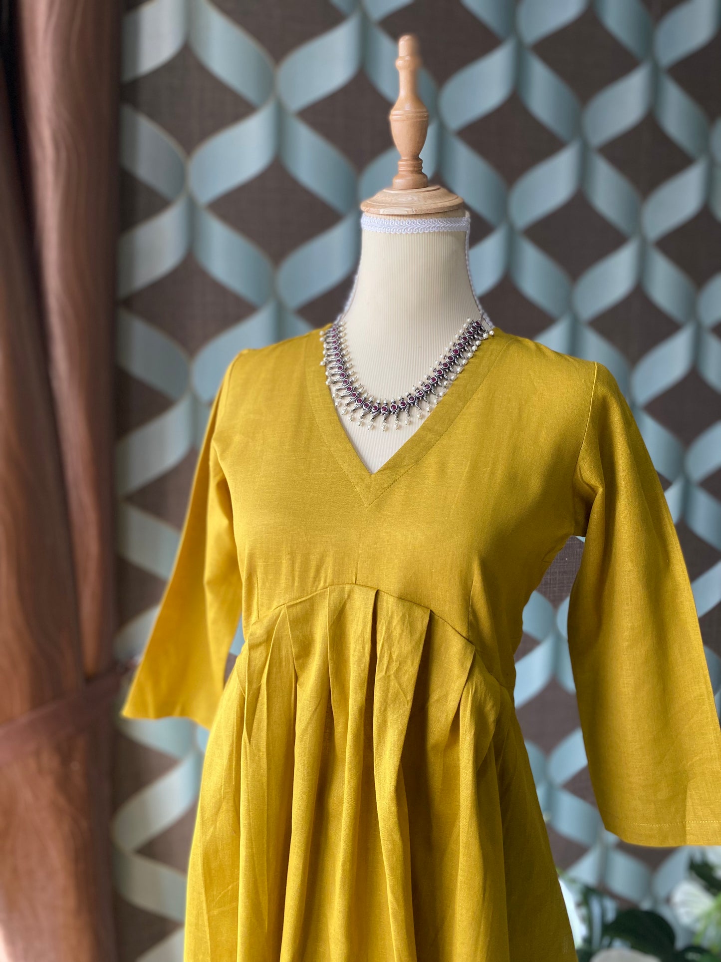 Tanika Mango Yellow Kurta Set