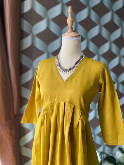 Tanika Mango Yellow Kurta Set