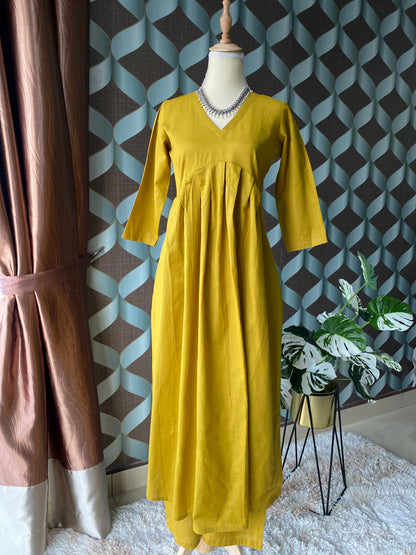 Tanika Mango Yellow Kurta Set
