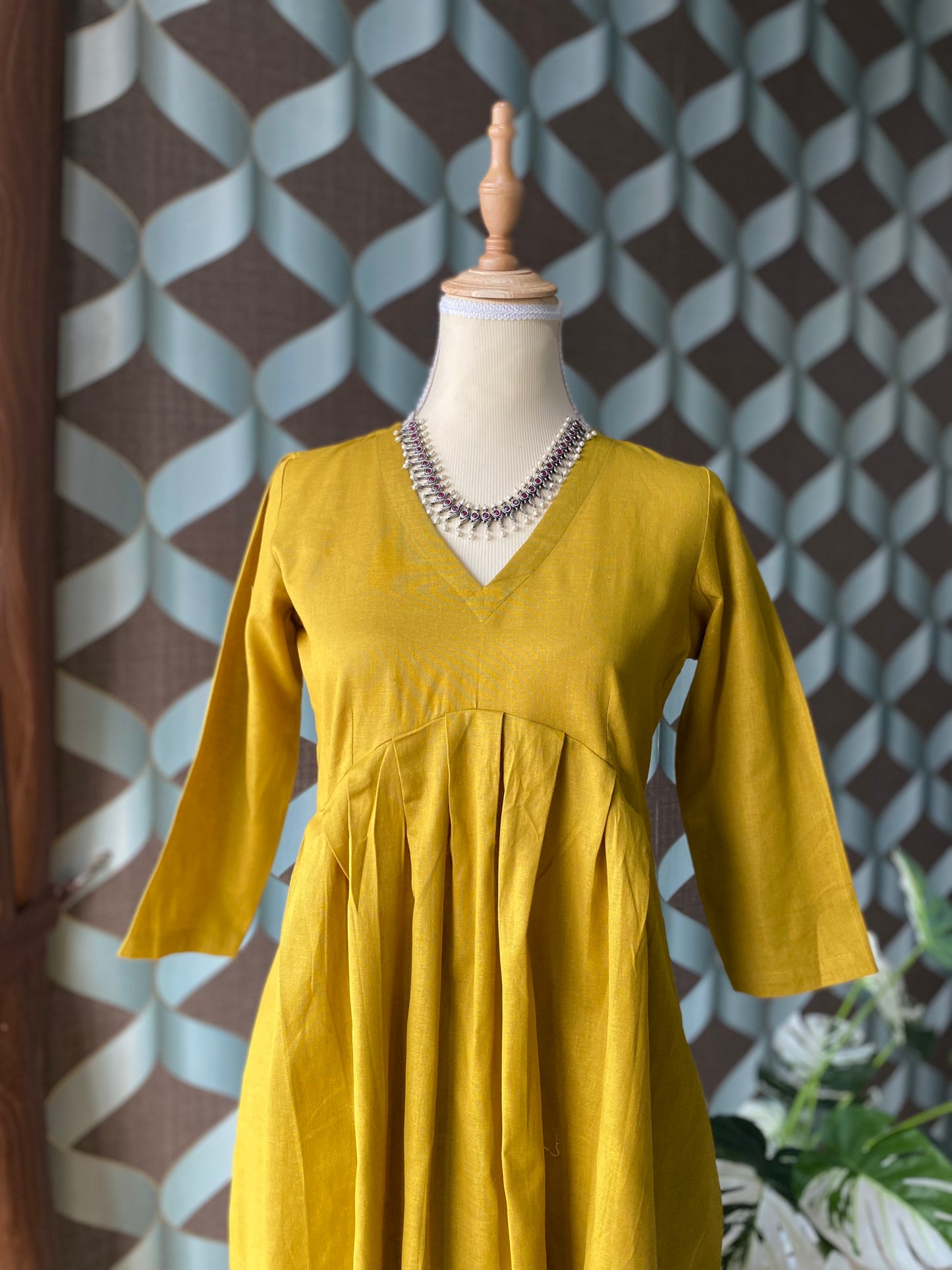 Tanika Mango Yellow Kurta Set