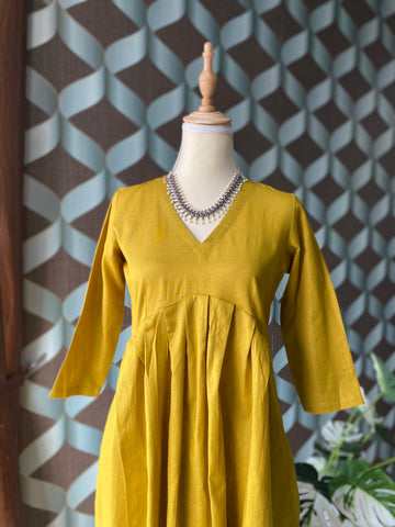 Tanika Mustard Yellow Kurta Set