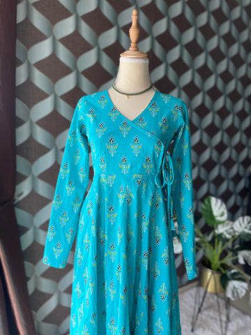 Aqua Blue Anarkali Dress
