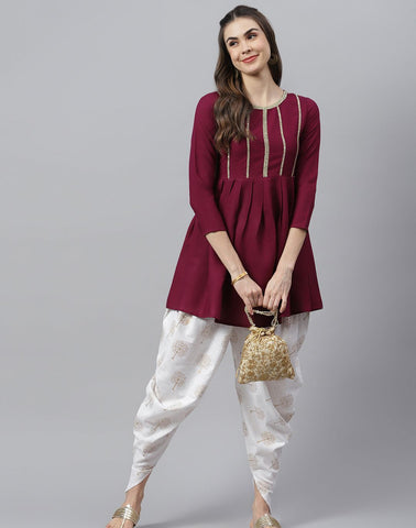 Kurta & Dhoti Pant Set