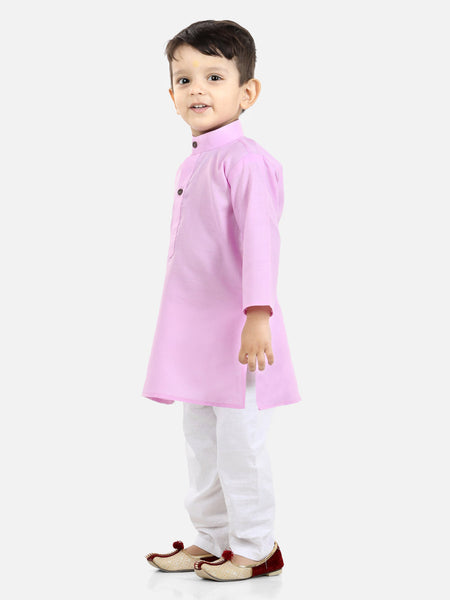 Lilac Cotton Kurta Set