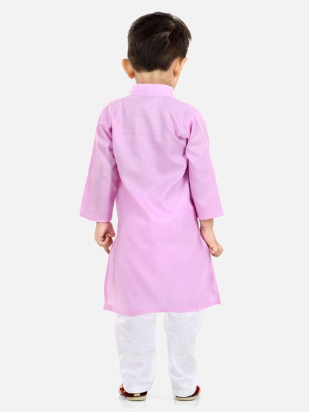 Lilac Cotton Kurta Set