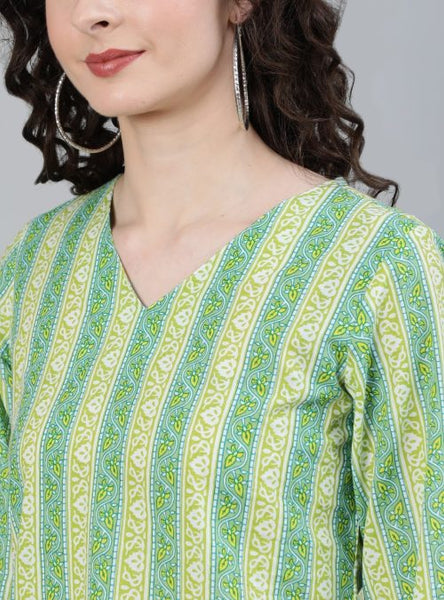 Lime Green Cotton Sleepwear Set