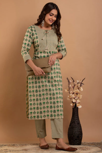 Summer Green Cotton Set