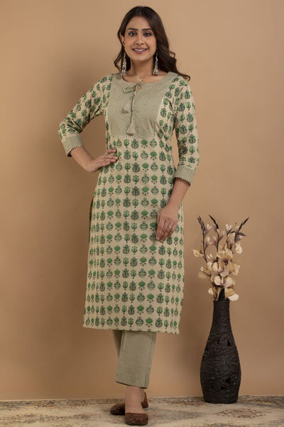 Summer Green Cotton Set