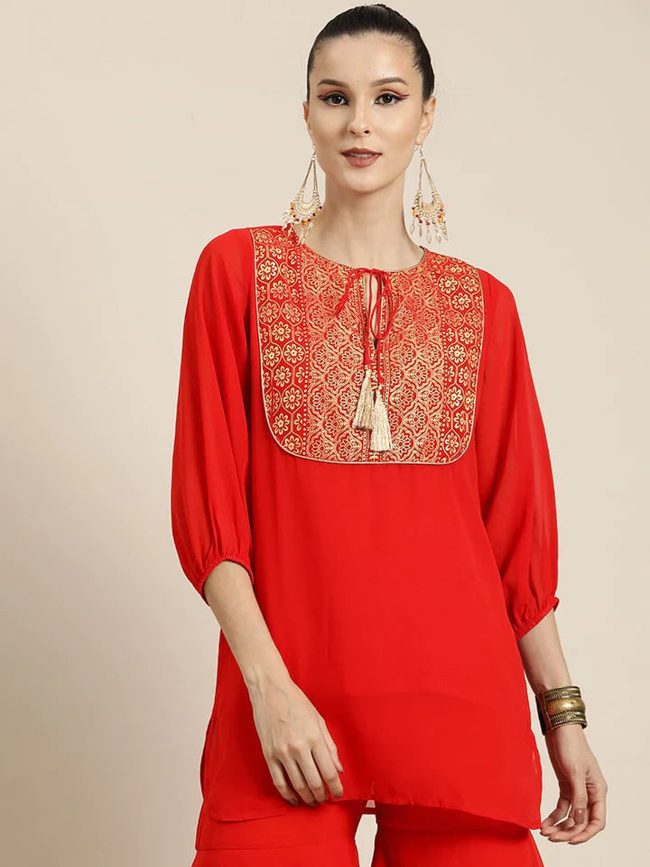 Festive Red Kareena Top