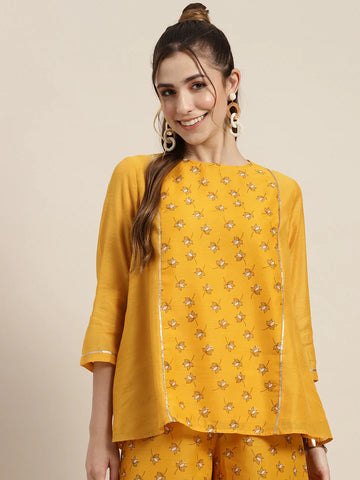 Tamarai Yellow A-Line Top