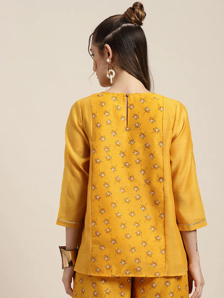 Tamarai Yellow A-Line Top