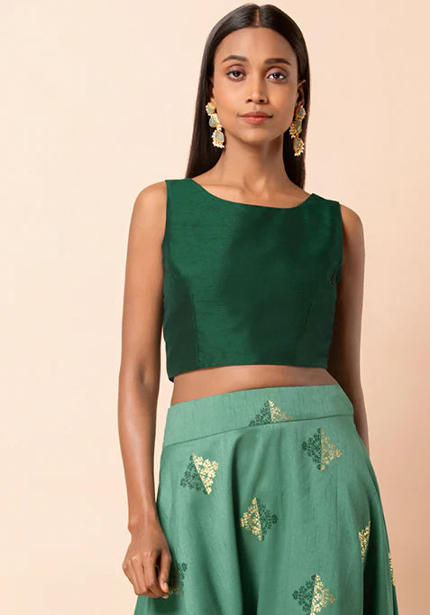 Emerald Green Crop Top