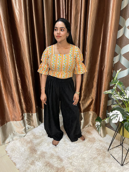 Diya Marigold Crop Top