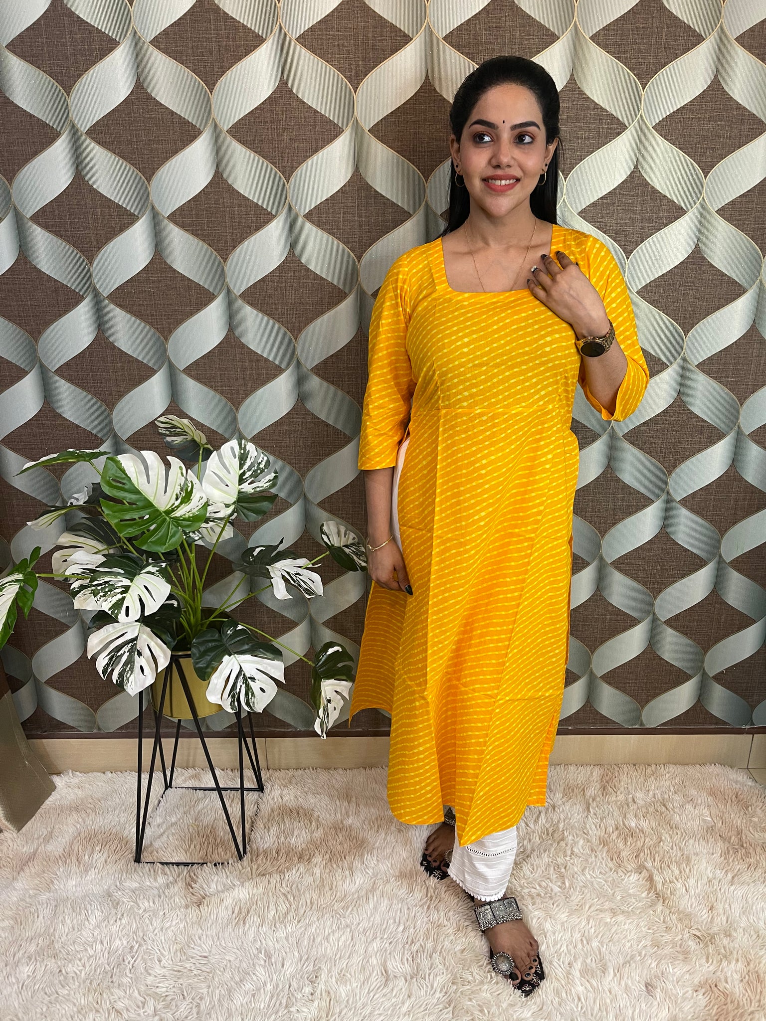 Nyra Bright Yellow Kurta